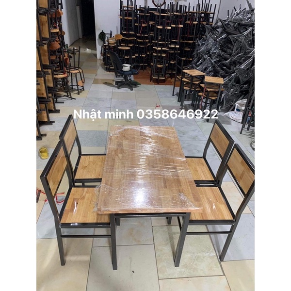 Bộ bàn ghế quán ăn siêu bền đẹp hàng loại 1