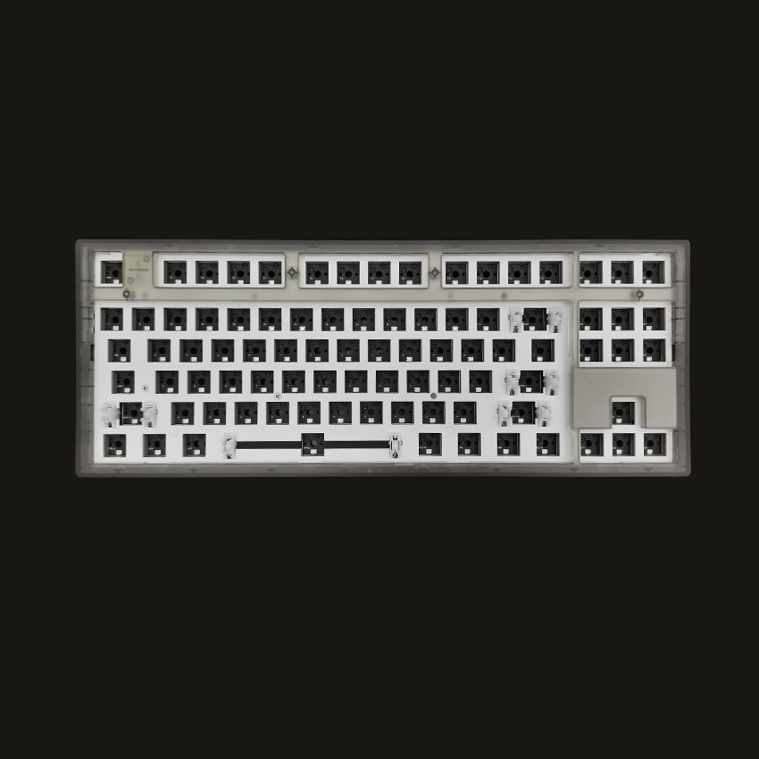Bộ kit bàn phím cơ FL-Esports MK870 Clear Black - Hotswap Led RGB - Sẵn foam - BH 12 tháng