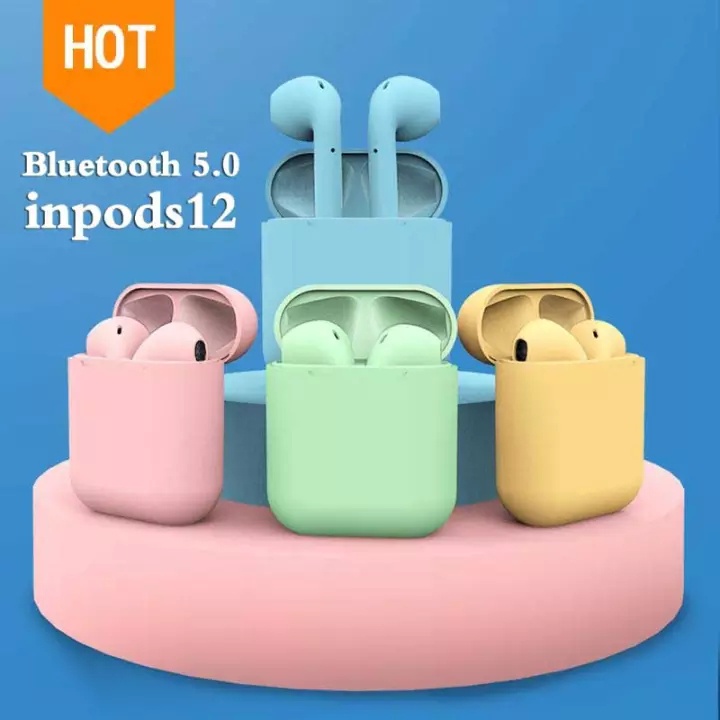 Tai Nghe Bluetooth 5.0 i12 TWS Có Mic Cho iOS / Android