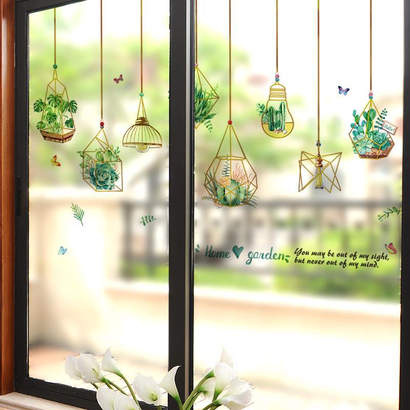 Miếng Dán Cửa Kính Họa Tiết 3d Sáng Tạo Trang Trí Nhà Bếp / Phòng Tắm