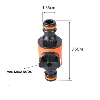 KHỚP NỐI NHANH HAI ĐẦU ỐNG NƯỚC CÓ KHÓA GIỮA - 000108
