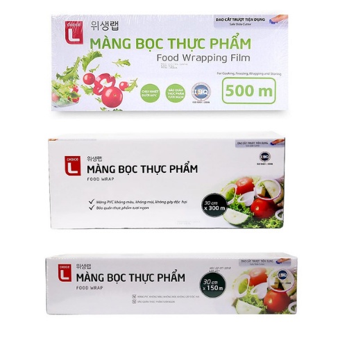 Màng Bọc Thực Phẩm Choice L Size Trung/Size Lớn 30CM x 150M/300M/500M - Hàng Chính Hãng