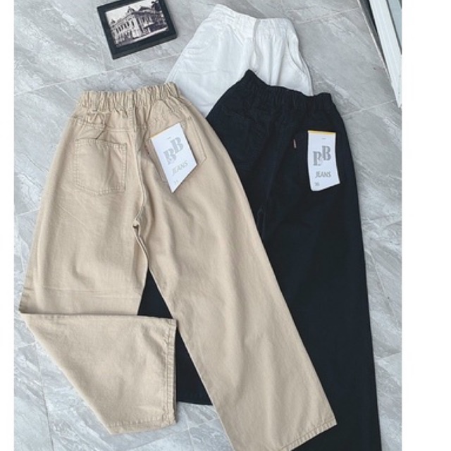 FREESHIPQuần Jeans Suông Lưng Thun Bigsize Quần Baggy Lưng Thun size lớn 30 đến 35 Ms 71 và 127