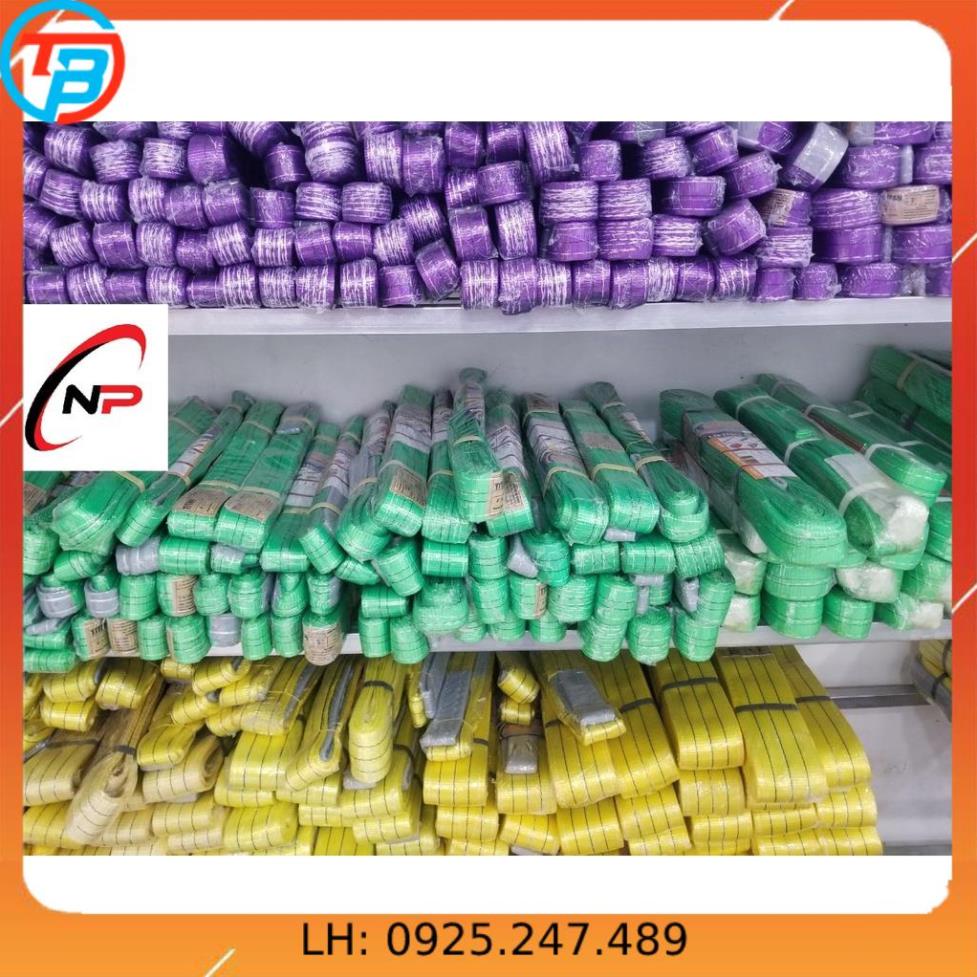 Dây bẹ cẩu hàng 1 tấn bản 35mm (3,5cm).size 8 và 10 mét