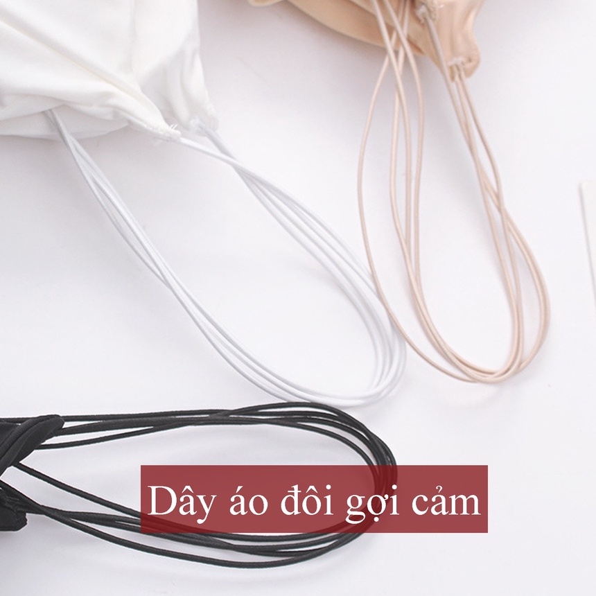 Áo Lót Hai Dây Đệm Mút Chất Cotton Co Dãn Mát Lịm DAN L&amp;U 207