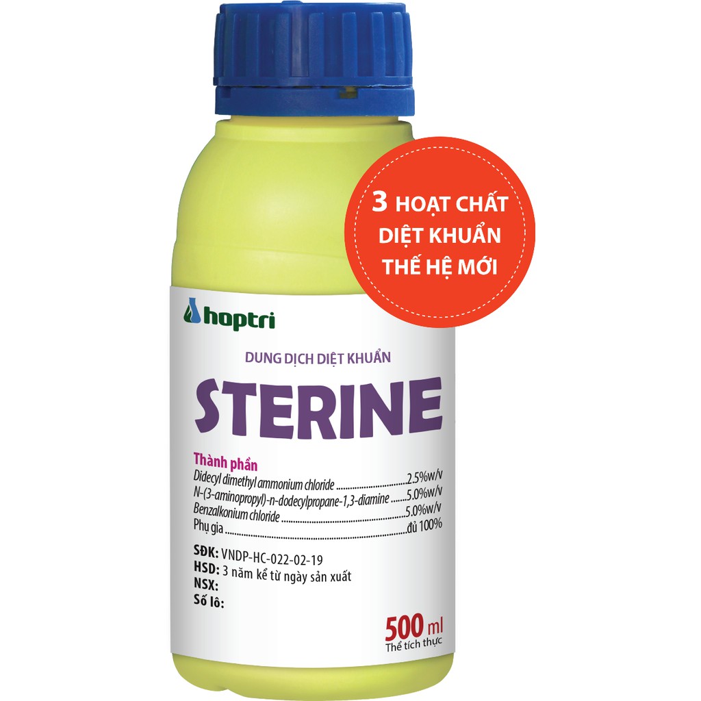 Dung dịch khử trùng chuyên dụng Sterine 500ml x 1 chai