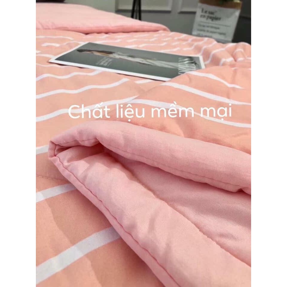 Chăn văn phòng đũi kẻ mùa hè cotton,siêu mềm thoáng mát