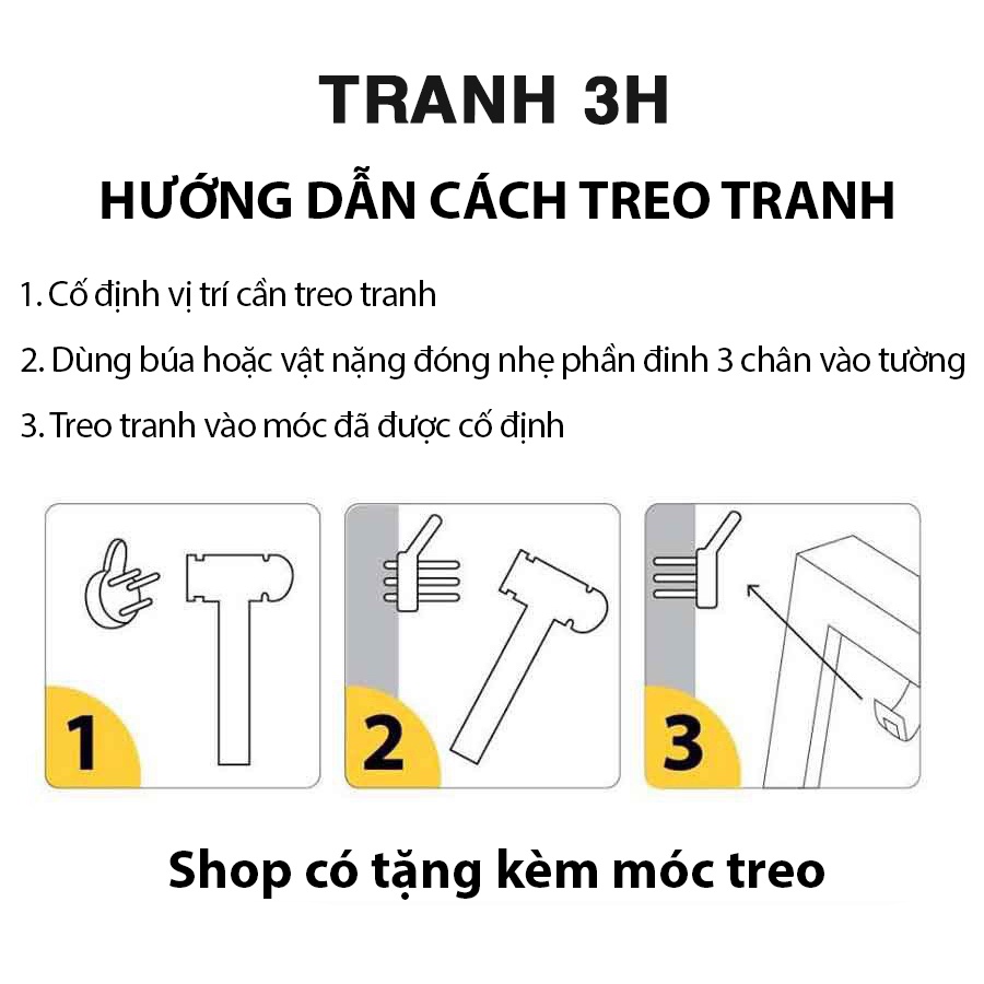 Tranh treo tường canvas đẹp có khung viền cao cấp, Tranh treo phòng khách, phòng ngủ, cầu thang, Mẫu tranh mới 2021 | 3H