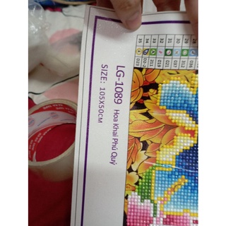 Tranh đính đá con công LG1089 (đã đính)