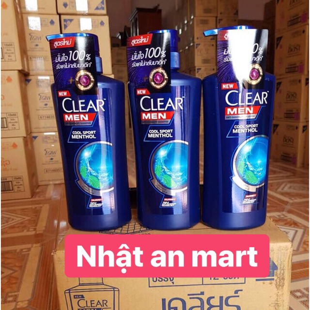 Dầu Gội Clear Men Bạc Hà 480ml Thái Lan