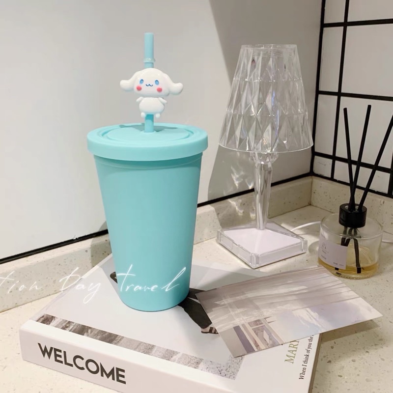 Cốc Ly uống nước DIY Kuromi, Cinnamonroll, MyMelody, Pompompurin, HelloKitty