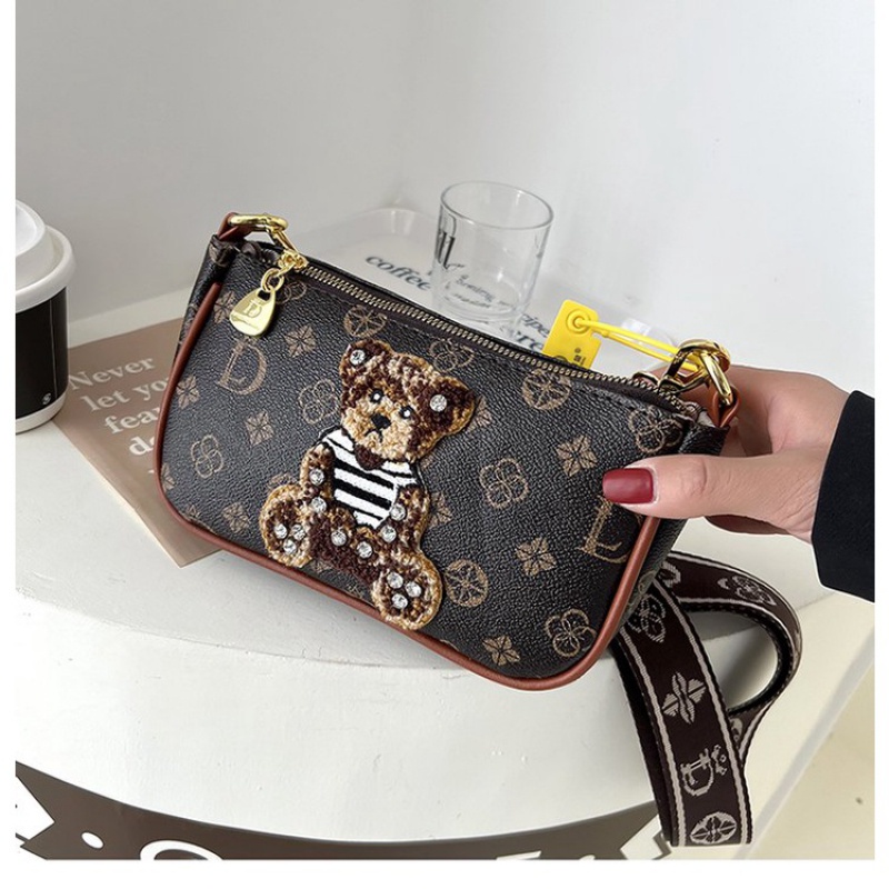 💓Túi và giày yêu💓Túi Đeo Chéo Vai Bằng Da PU Có Khóa Kéo Thời Trang Cho Nữ