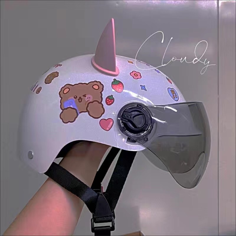 Mũ bảo hiểm tai mèo cute cực hot