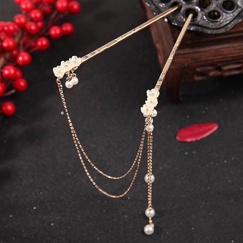 Trâm Cài Tóc Phối Tua Rua Phong Cách Cổ Điển Thời Trang Cho Nữ