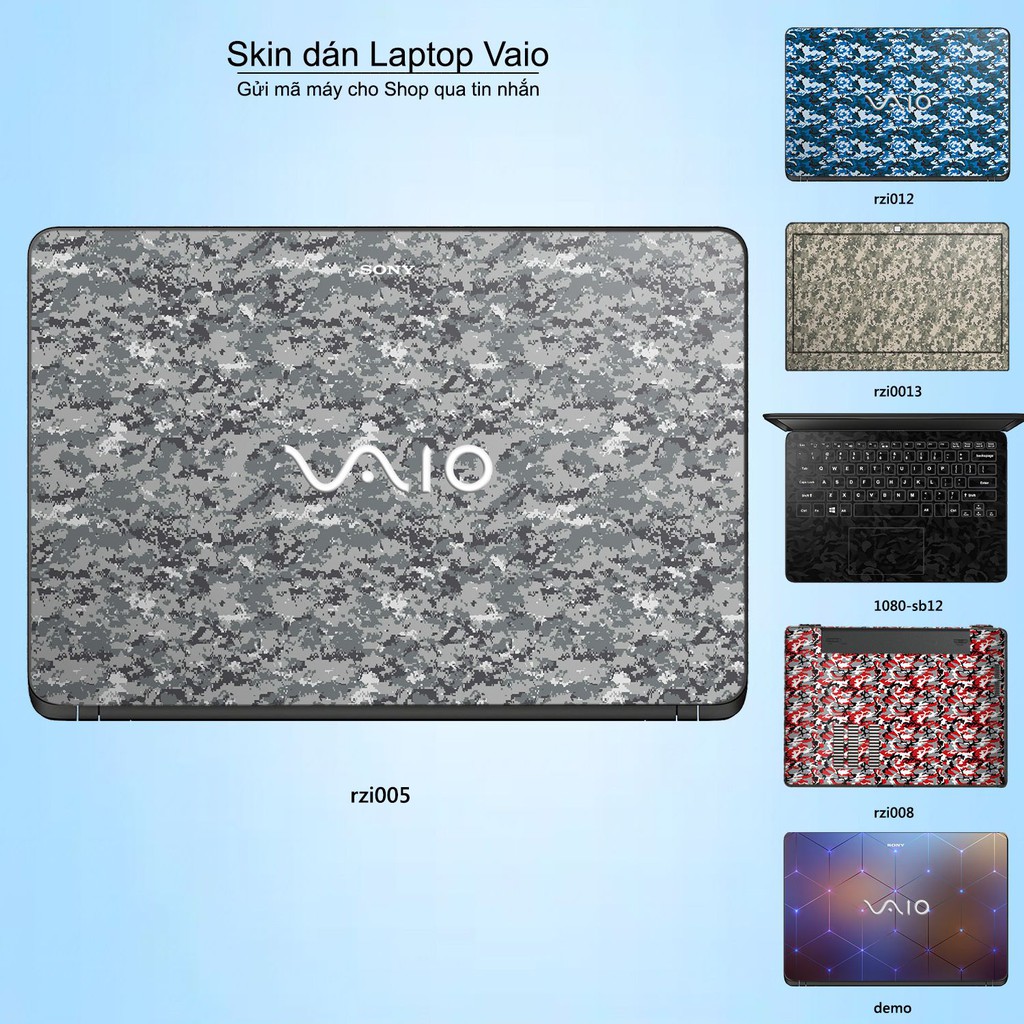 Skin dán Laptop Sony Vaio in hình rằn ri _nhiều mẫu 5 (inbox mã máy cho Shop)