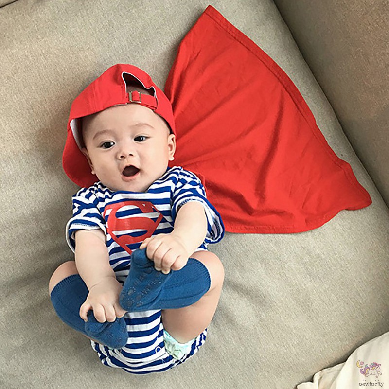 Bộ Áo Liền Quần Ngắn Tay Kẻ Sọc Hàn Quốc Cho Bé Trai Và Bé Gái