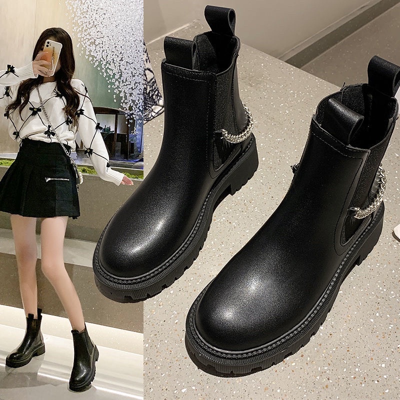 BOOT DA CAO CỔ THIẾT KẾ PHỐI QUAI XÍCH