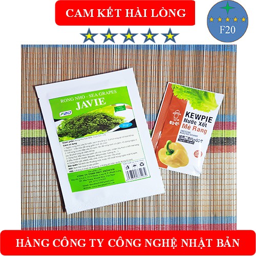 Rong Nho Tách Nước 100gr  tặng sốt mè. Rong Biển Khô. Rong Nho