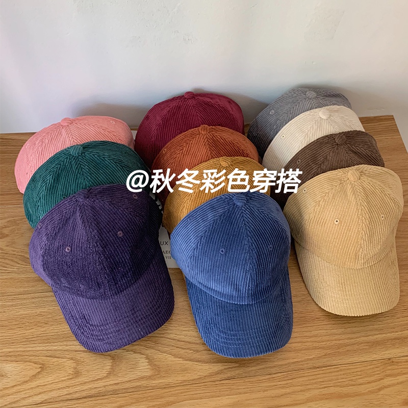 Mũ Lưỡi Trai Nhung Kẻ Thời Trang Mùa Thu Đông Hàn Quốc Dễ Phối Đồ Dành Cho Nữ Và Nam