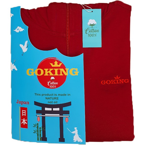 Áo khoác chống nắng trẻ em Nhật Bản GOKING, 6 túi, vải da cá 100% cotton thấm hút mồ hôi, thoải mái vận động
