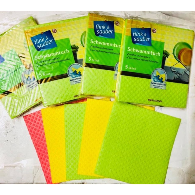 Set khăn lau đa năng của Đức ( 5 miếng)