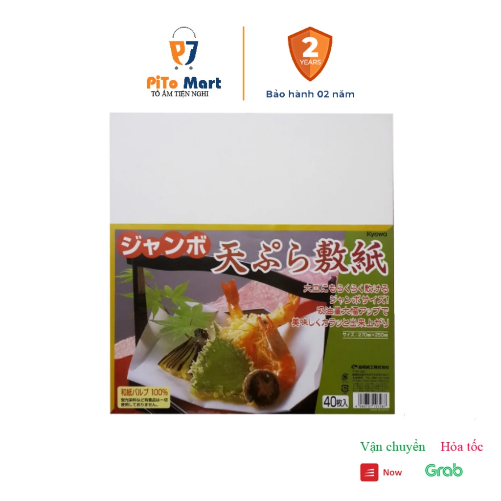Set 40 giấy thấm dầu mỡ đồ chiên rán