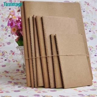 【Tastetagr】Kraft paper notebook blank notepad book vintage journal notebooks