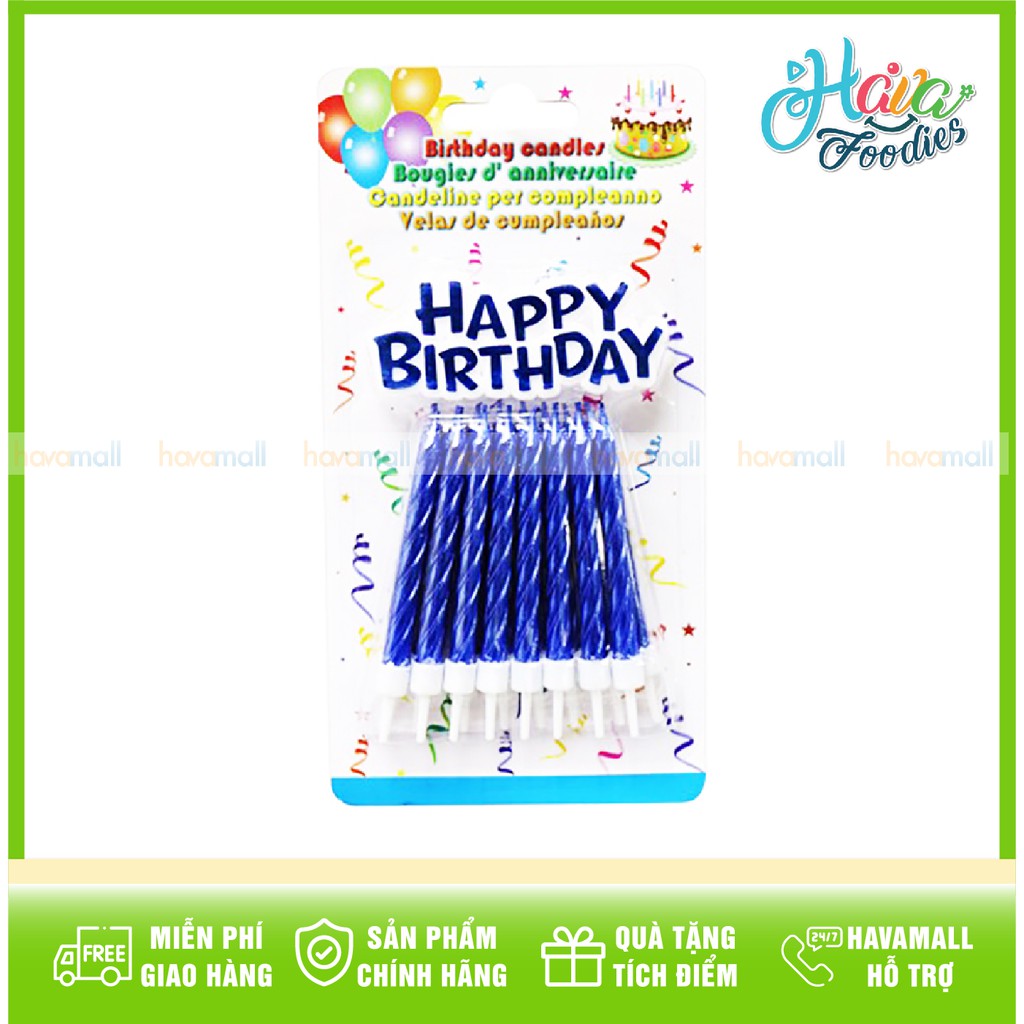 Bộ Nến Nhỏ 16 Cái Kèm Chữ Happy Birthday Uncle Bills