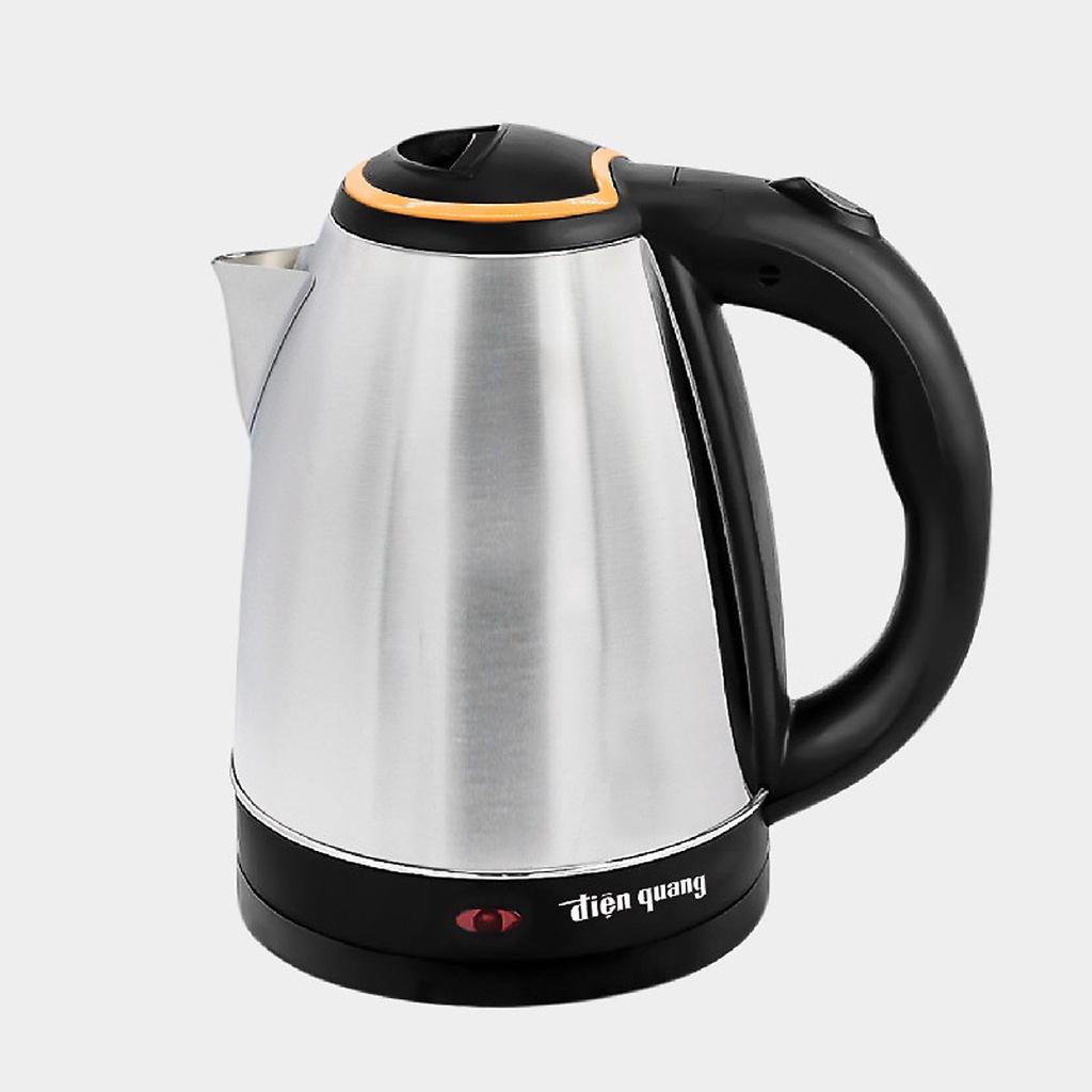 Ấm đun nước siêu tốc Điện Quang công suất 1500W, dung tích 1.8L, thân inox 201 an toàn, tự ngắt điện khi sôi