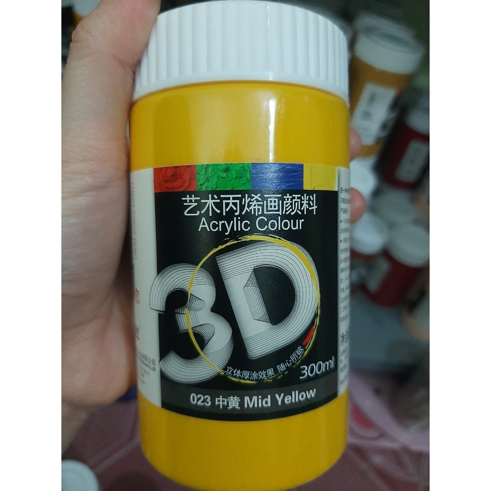 MÀU ACRYLIC 3D &amp; Mầu Maries LỌ 300ML (Bảng màu 1)