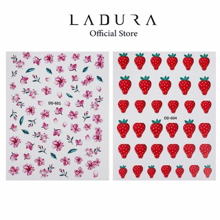 Sticker nail hoa quả LADURA trang trí móng