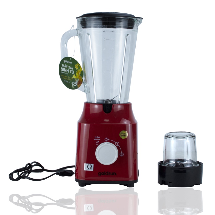 Máy xay sinh tố Goldsun GBL4102 1,5 lít , 2 chế độ xay, lưỡi dao 4 cánh, 2 cối xay - 1 đổi 1 7 ngày , bảo hàng 12 tháng
