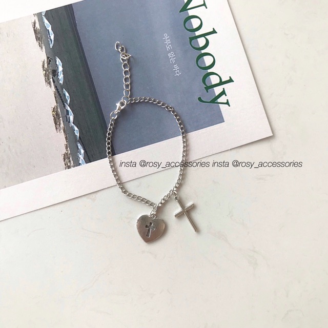 ROSY - LẮC TAY/CHÂN XÍCH TRÁI TIM THÁNH GIÁ (ẢNH THẬT SHOP CHỤP!!!!)