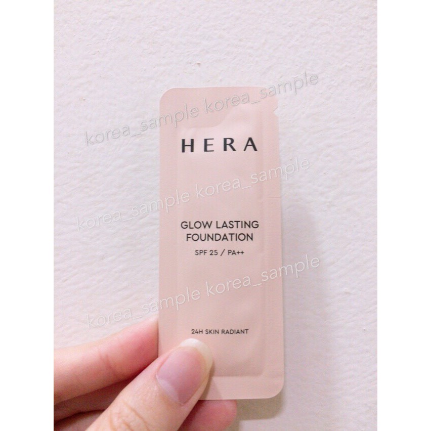 Kem Nền Ma Thuật Siêu Che Khuyết Điểm Và Giữ Tone Suốt 24 Giờ - Hera Glow Lasting Foundation SPF25/PA++ 1ml