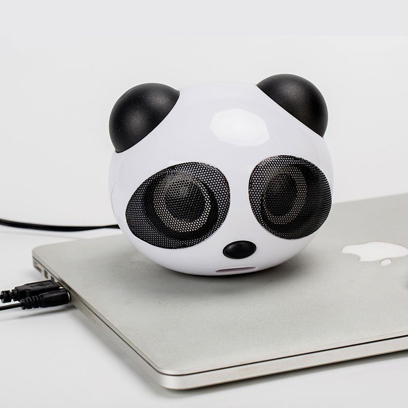 Loa nghe nhạc hình gấu trúc dễ thương,Loa máy tính mini gấu trúc Panda để bàn cao cấp âm thanh chuẩn stereo