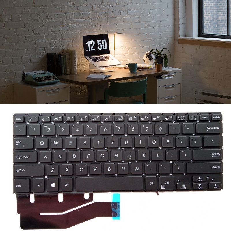 Bàn PhíM Laptop TiếNg Anh Cho TP410 TP410U TP410UA - MàU Đen