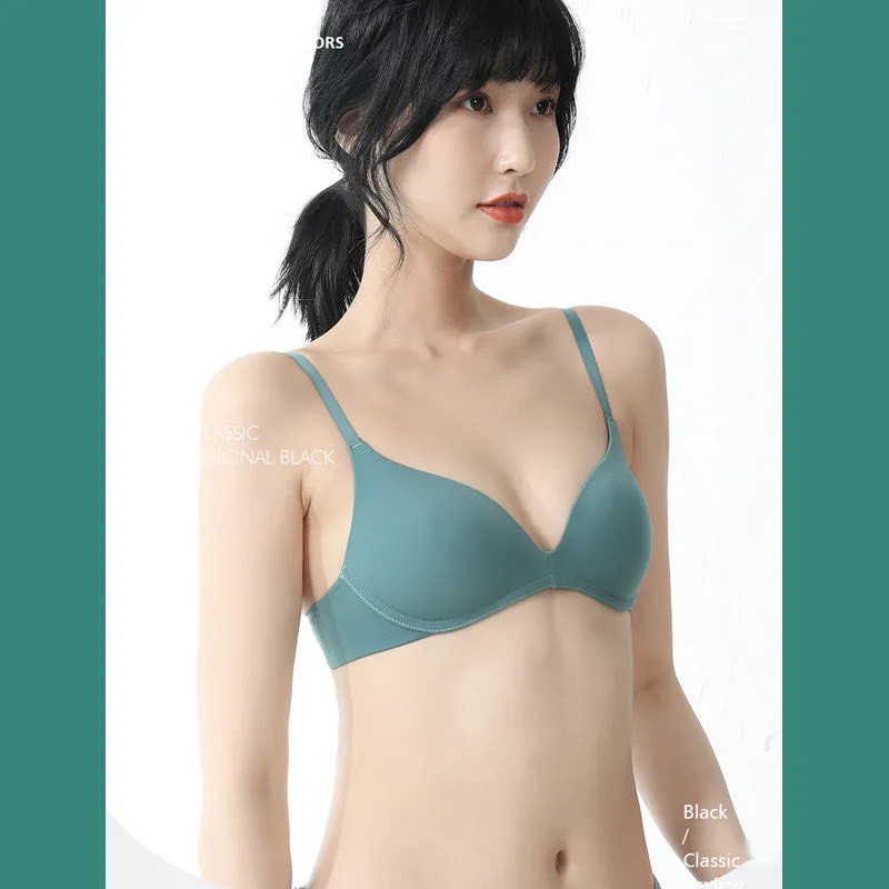 Áo Lót Đúc Su Lụa Đệm Mỏng, Không Gọng Tàng Hình Chống Lộ Viền 006