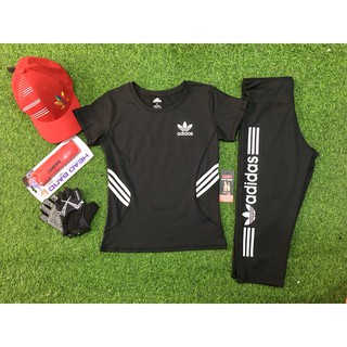 Bộ đồ tập nữ adidas, quần lửng