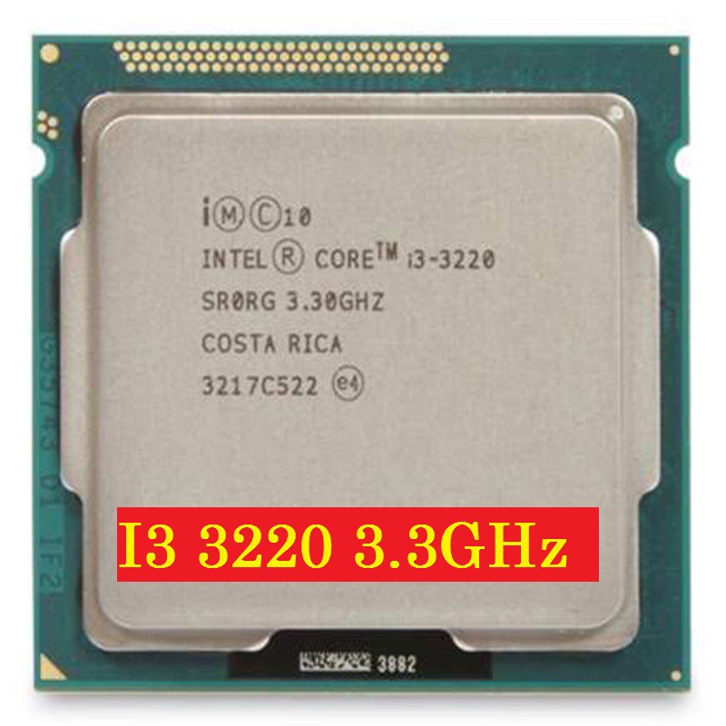 Chip xử lý Intel CPU Core I3 3220 (2 lõi- 4 luồng) Chất Lượng Tốt Nhập Khẩu