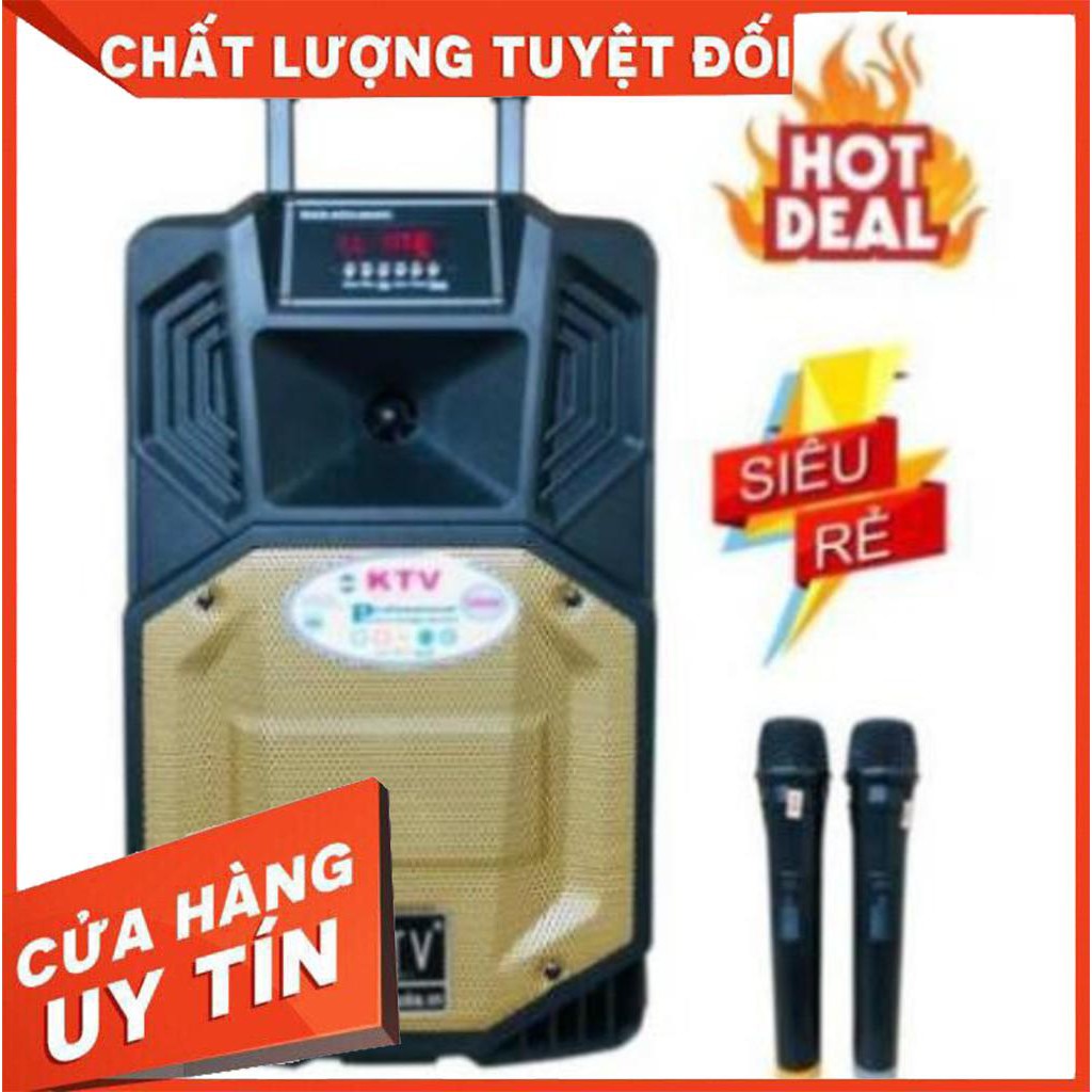 LOA KÉO   LOA KÉO KTV BASS 40CM-Tặng 2 mic không dây [ GIẢM GIÁ ]