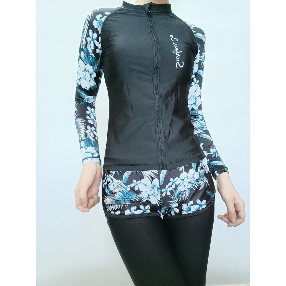 Bộ đồ bơi cặp đôi nam nữ dài tay chống nắng phong cách Hàn