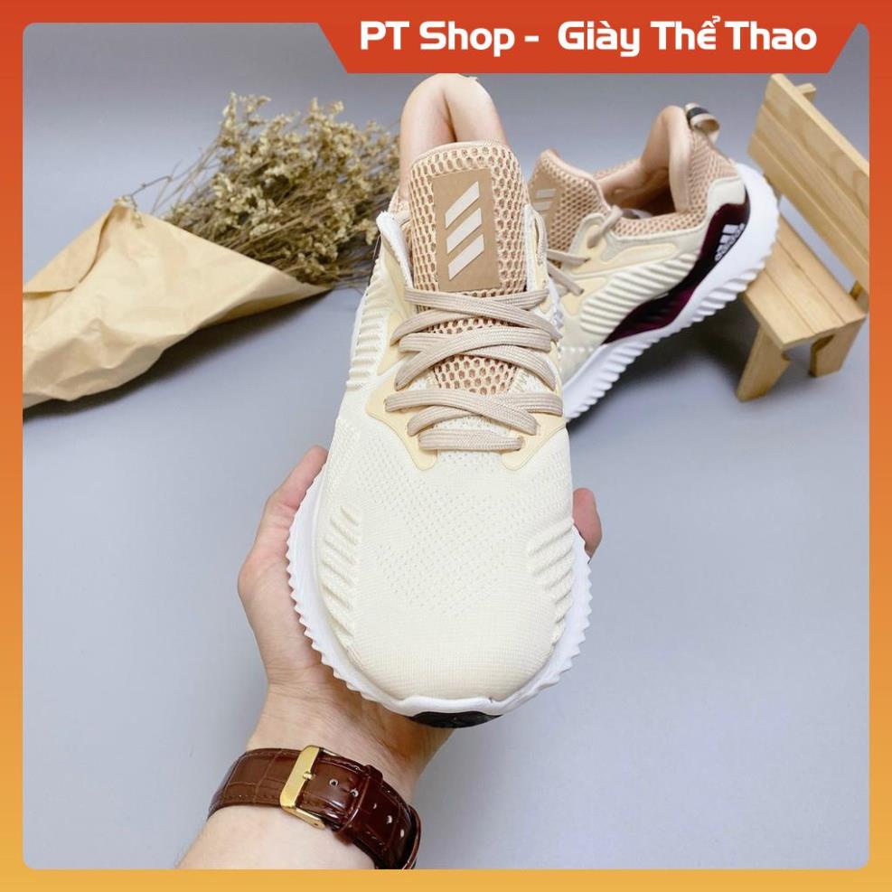 [FreeShip+Giá Hủy Diệt] Giầy Alphabounce xịn sò Full phụ kiện, Giày Sneaker Alphabounce kem sữa , Hót trend