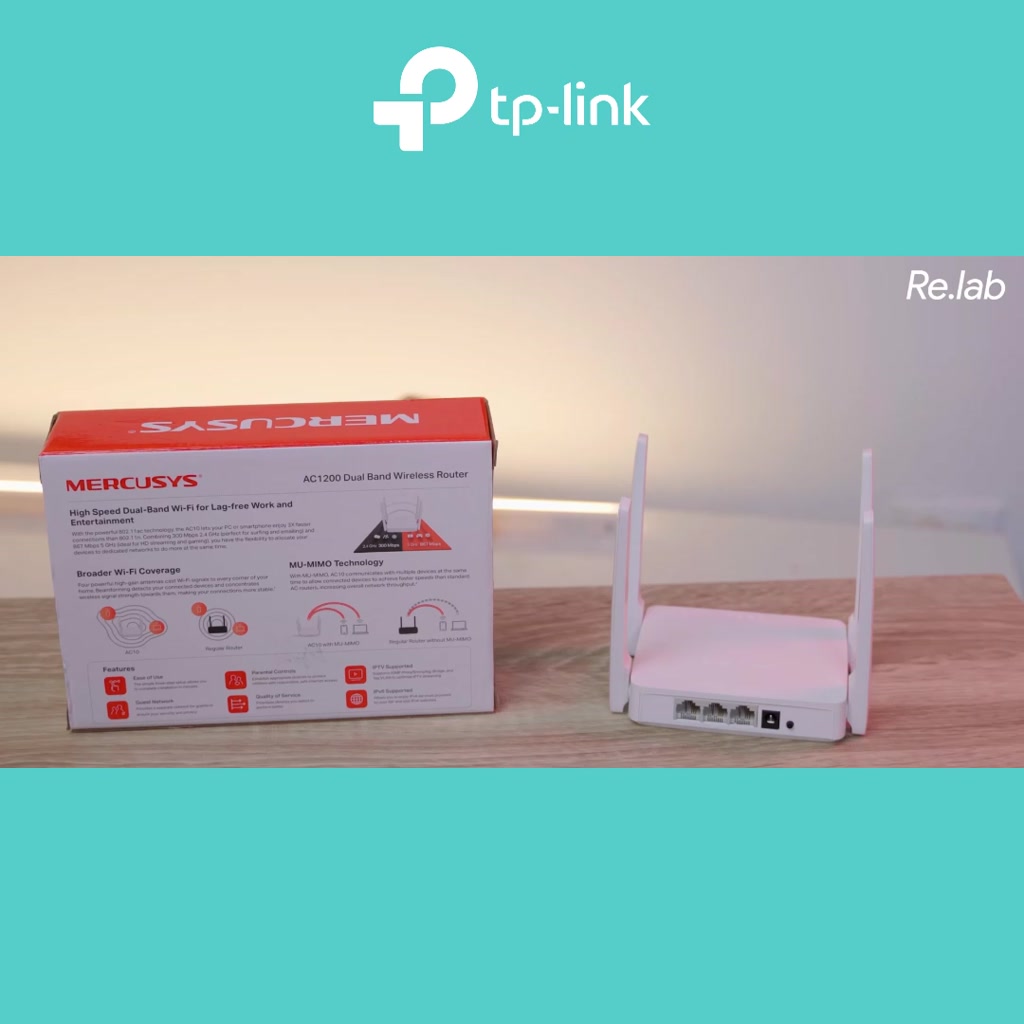 [Hỏa tốc] Bộ Phát Wifi Mercusys AC10 Băng Tần Kép Chuẩn AC 1200Mbps | BigBuy360 - bigbuy360.vn