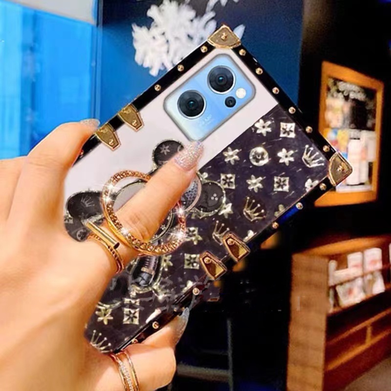 Ốp Điện Thoại Chống Sốc Có Nhẫn Đỡ Hình Gấu Cho OPPO Reno8 Z 5G Reno 7 Pro Reno 7Z