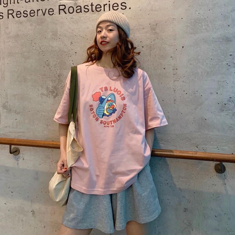 Áo thun tay lỡ unisex chú lun Ts Louis