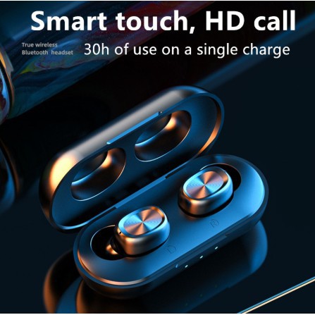 【Ready Stock】B5 TWS Bluetooth Wireless Earphone 5.0 Touch Control Earbuds Waterproof 9D Stereo Music Headset Power Bank