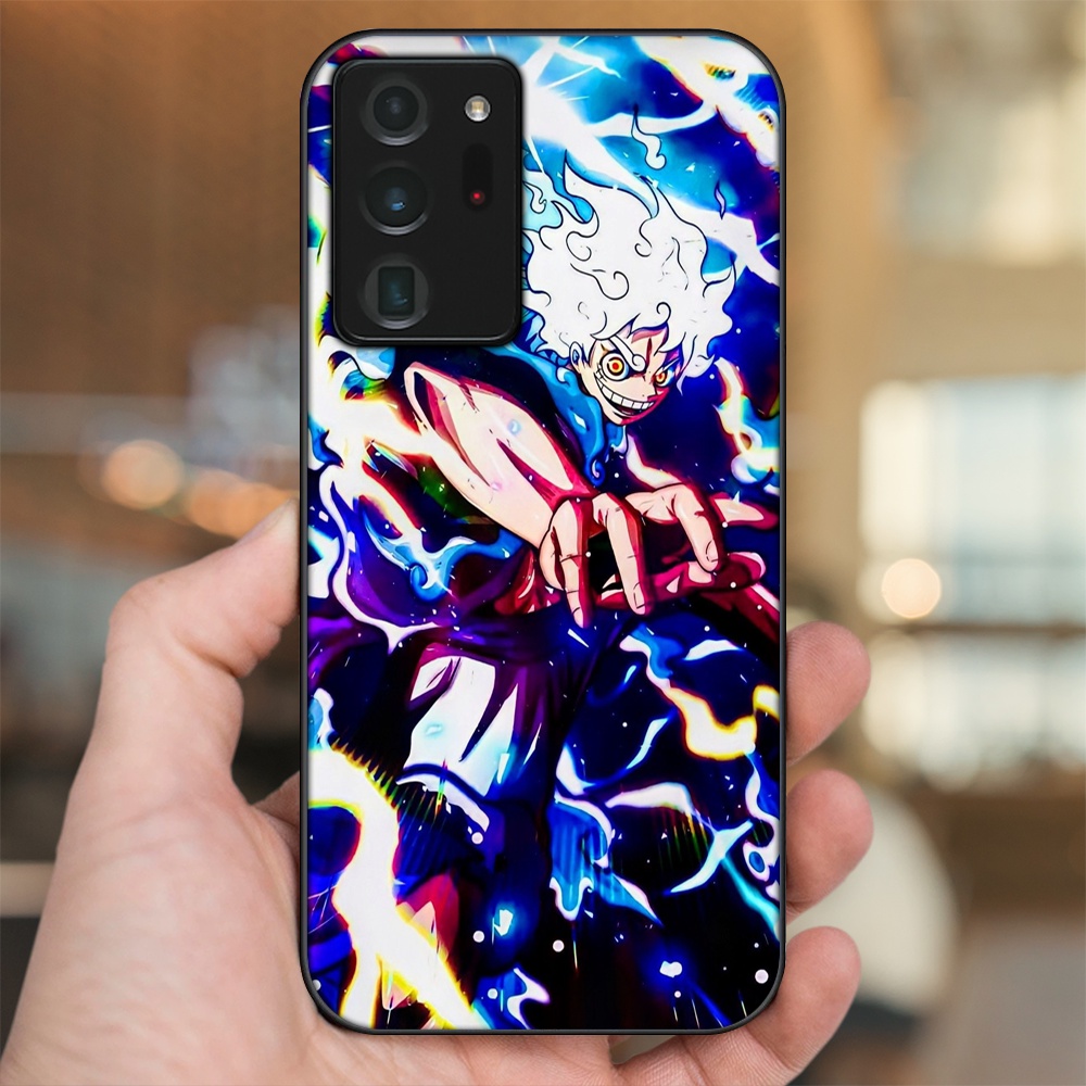 Ốp lưng Samsung Note 20 Ultra viền đen in hình Luffy One Piece