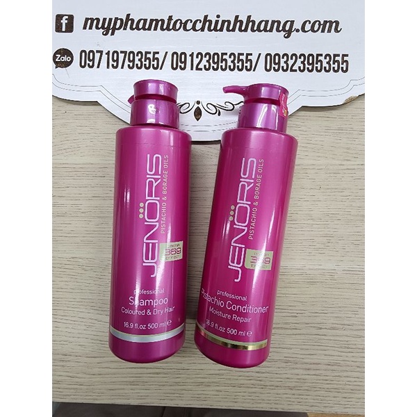 DẦU GỘI VÀ DẦU XẢ DÀNH CHO TÓC NHUỘM JENORIS COLOURED 500ML