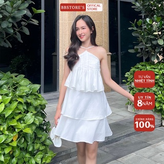 Bbstore's đầm xòe cổ yếm bèo tầng dự tiệc sang trọng -d1249