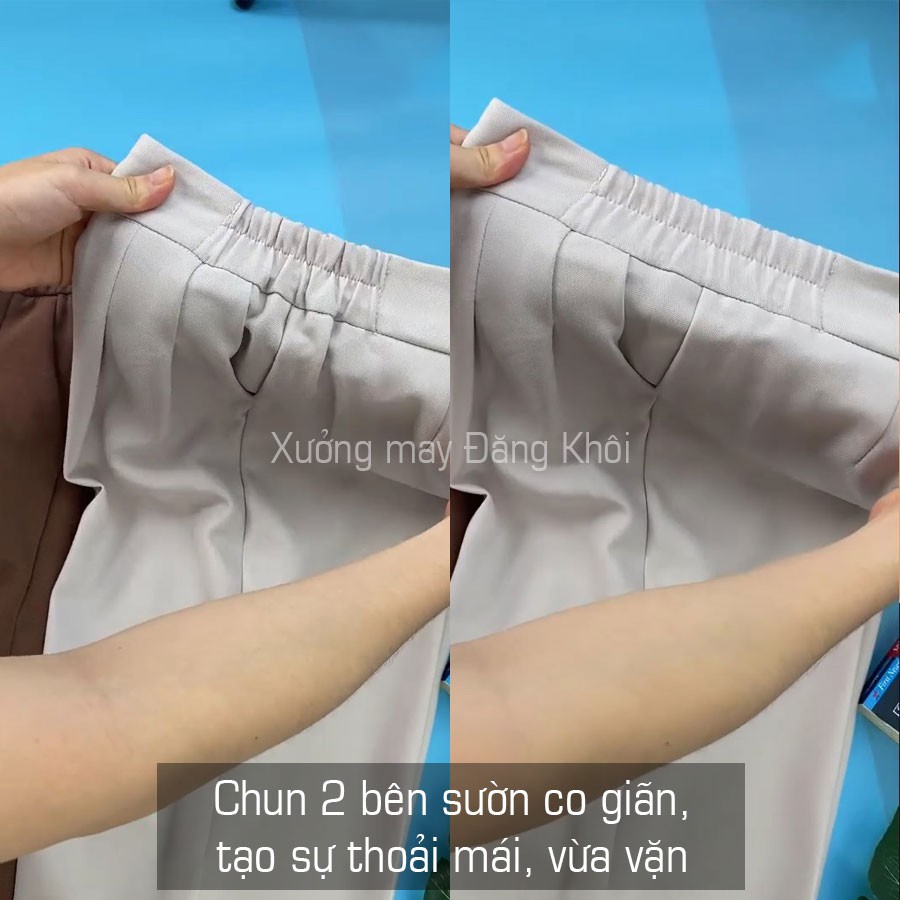 Quần Tây Công Sở Nữ, Quần Âu Nữ Baggy Chun Sườn Vải Vitek Xuất Khẩu Ống Suông Loại Đẹp B093 | BigBuy360 - bigbuy360.vn